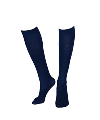 MERITEX - Calza donna lunga Pied de Poule - 36/41, Blu - Home Shopping Italia 