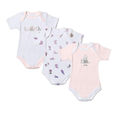 liabel 3 Body Neonato/a Mezza Manica Puro Cotone Felpato Art. 02828/T402 (6 Mesi, Rosa) - Home Shopping Italia 