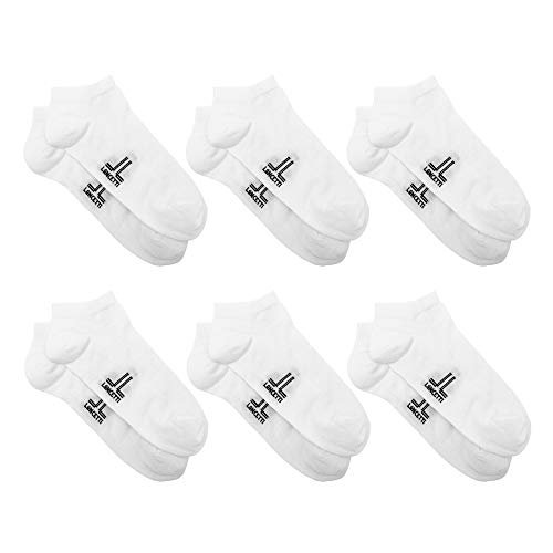 LANCETTI 6 Paia di Calzini Fantasmino sneakers fresco Filo di Scozia Unisex (Uomo Donna) (35-38) - Bianco - Home Shopping Italia 