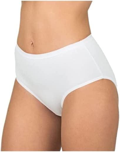 LIABEL Slip Donna Modello Midi, Offerta 6-12 Pezzi, Slip Donna Cotone Art T25 (6 Pezzi Bianco, S) - Home Shopping Italia 