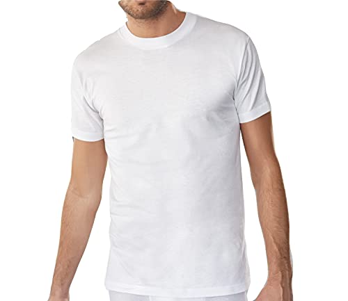 NOTTINGHAM 12 Pezzi Maglia Uomo Mezza Manica Girocollo TM6101 in Cotone Jersey (Bianco, 7/XXL) - Home Shopping Italia 