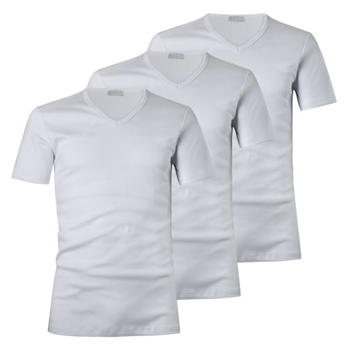 Liabel T-Shirt 2828-53 Uomo Scollo a V Caldo Cotone. Conf. 3pz. Bianco S - Home Shopping Italia 