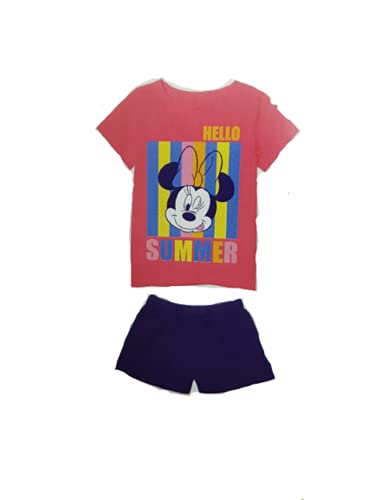 Completo Maglia e Pantaloncino Corto Bambina Disney (Minnie Bianco (DY78A0100), 6 Anni, One_Size) - Home Shopping Italia 