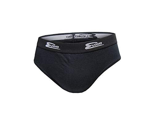 Cotonella Slip Uomo in Cotone BIELASTICO con Elastico PARLATO -Confezione da 6 Slip - Disponibile nei Colori Bianco, Nero o Assortito - Home Shopping Italia 