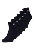 Fila CALZINI SNEAKERS OFFERTA 6 E 12 PEZZI, COTONE MERCERIZZATO LEGGERI, CALZA UNISEX, CALZE SPORTIVE F1763 (6 PEZZI NERO, 43-46) - Home Shopping Italia 