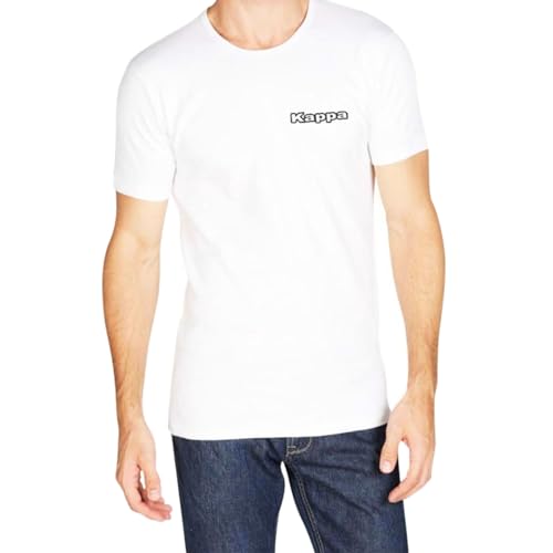 Toocool Stock 2 t-Shirt Uomo Kappa Mezza Manica Maglietta Slim Fit Maglia K1304 [XL,Bianco] - Home Shopping Italia 