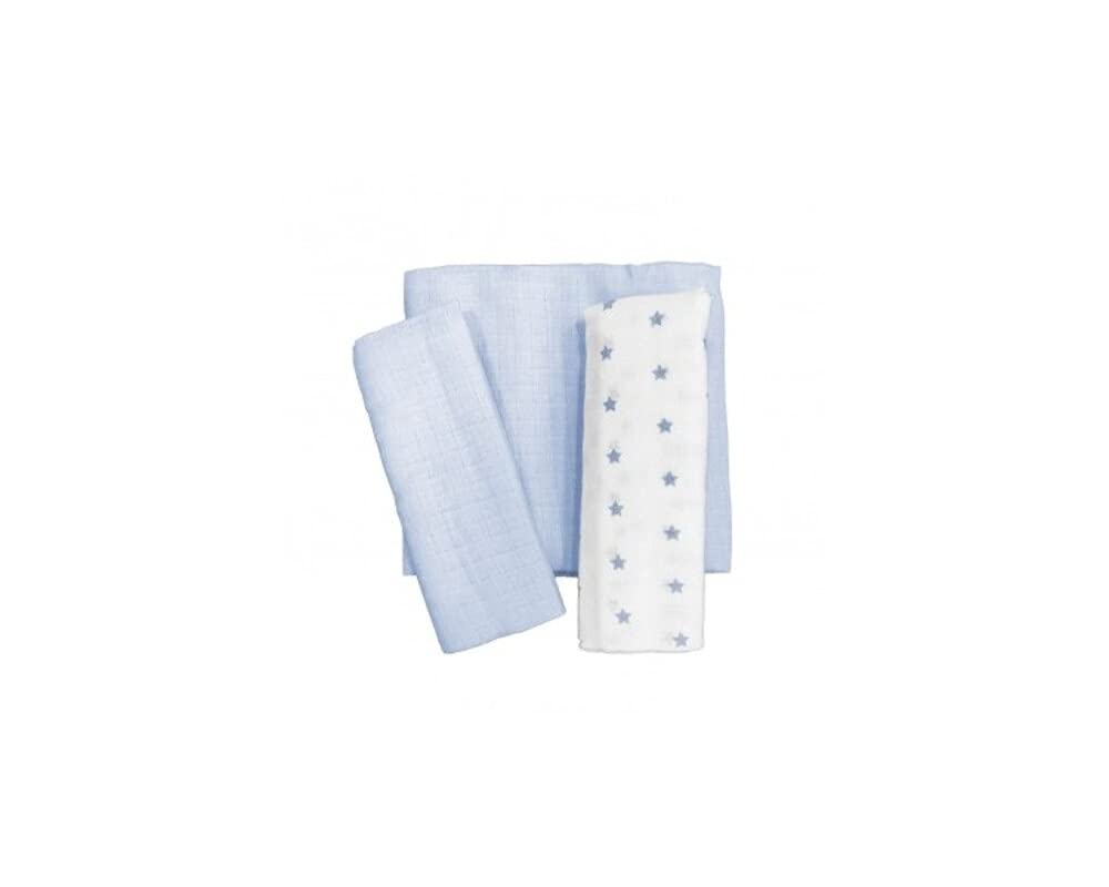 3 quadrati garza Mussole in cotone neonato e neonata varie misure - Home Shopping Italia 
