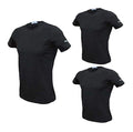 Enrico Coveri 3 t-Shirt Uomo Mezza Manica Girocollo Cotone bielatico Art ET1000 (3/S, Nero) - Home Shopping Italia 