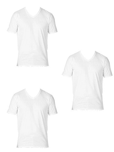 Enrico Coveri 3 t-Shirt Uomo Mezza Manica Scollo a Punta Caldo Cotone Interlock Art. ET1201 (6/XL, Bianco) - Home Shopping Italia 
