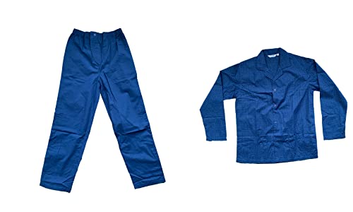 Generic Pigiama Uomo Lungo Due Pezzi Nuova Collezione Primavera - Estate Taglie a Scelta Colori Blu Avio Art. WO116 - Diplomat - Home Shopping Italia 