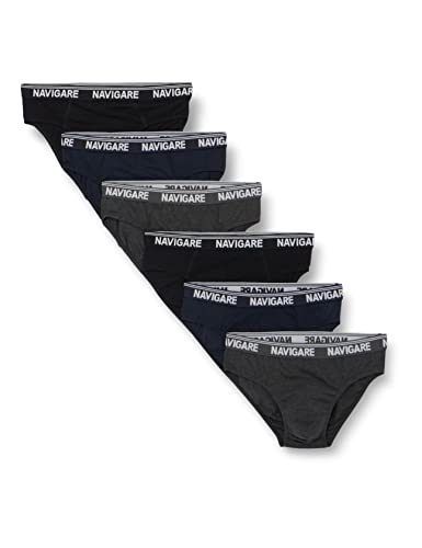 Navigare 574/E Slip, Multicolore (Grigio/ Nero/ Navi), X-Large (Taglia produttore:6), Pacco da 6, Uomo - Home Shopping Italia 