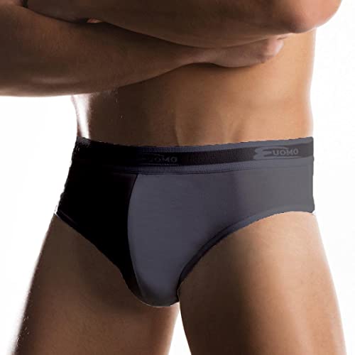 Cotonella 6 Pezzi Slip Uomo L'Altra 2383 con Elastico Esterno, Nero, 7/XXL - Home Shopping Italia 