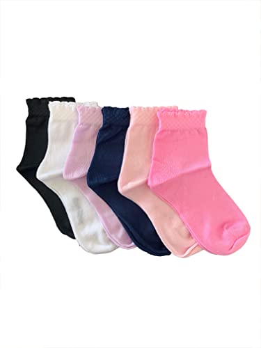 6 Paia calza corta bambina filo di scozia varie taglie e colori modelli a scelta Art. Pasqua - Sugar - Alice - Home Shopping Italia 