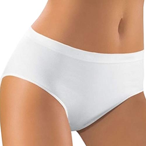 Liabel, 6 Paia di Slip Donna Modello Midi. Art T25 Bianco Taglia 6 - Home Shopping Italia 