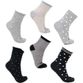 Enrico Coveri- 6 X Calze corte Bimba Caldo Cotone 2-4-6-8-10-12 anni Ginevra 181 - Home Shopping Italia 