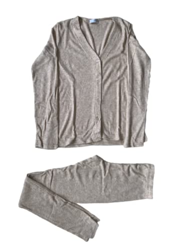 Pigiama da donna lungo a due pezzi modello cardigan varie taglie e colori Art. PJ057 - Pi Jump - Home Shopping Italia 