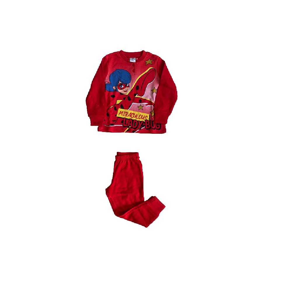 Sabor Pigiama da Bambina Lungo a Due Pezzi Invernale Varie Taglie e Colori - Lady Bug - Home Shopping Italia 