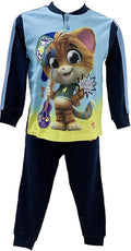 Sabor Pigiama Bambino Invernale 44 Gatti Pigiama in Caldo Cotone (7710 Blu-Royal, 6 Anni) - Home Shopping Italia 