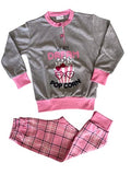 Pigiama Serafino Lungo Bimba neonata Due Pezzi Cotone Interlock - Primero - Home Shopping Italia 