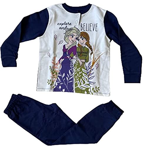 Sabor Pigiama Bambina Invernale Frozen Pigiama in Caldo Cotone (5365 Blu Navy, 3 Anni) - Home Shopping Italia 