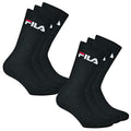 Fila 6 Paia Calzini, Spugna Calzini da tennis con logo colorato, Unisex (2x PACCO DA 3) - Nero, 39-42 (6-8 UK) - Home Shopping Italia 