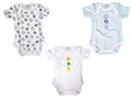 liabel 3 Body neonata/o Manica Corta 100% Cotone Art. 05832B/T1407 (Celeste, 6 Mesi) - Home Shopping Italia 