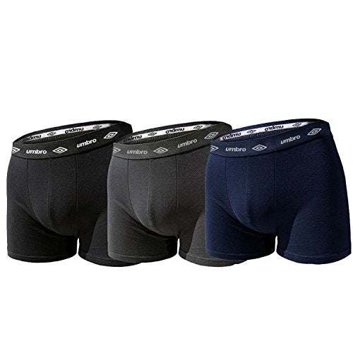 Umbro Set 3 Pezzi Boxer Uomo in Cotone Elasticizzato Art. 701 (colorato, 6/XL) - Home Shopping Italia 