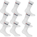 Fila - Confezione da 9 paia di calze da tennis unisex in spugna con logo bianco 43-46 - Home Shopping Italia 