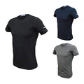 Enrico Coveri 3 t-Shirt Uomo Mezza Manica Girocollo Cotone bielatico Art ET1000 (4/M, Nero/Blu/Grigio) - Home Shopping Italia 