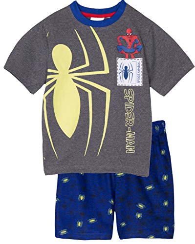 Spiderman Original Marvel - Pigiama a maniche corte, 100% cotone, 2 – 8 anni Grigio 7-8 Anni - Home Shopping Italia 