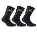 8 paia di calze da tennis in cotone spugna con rinforzo su punta e tallone. Prodotto Italiano. NERO 35/38 - Home Shopping Italia 
