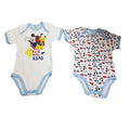 2 Body Americano Neonato/a Mezza Manica in Cotone Caldo Minnie e Mickey Disney (6 Mesi, WF2002) - Home Shopping Italia 