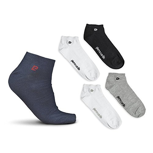 Pierre Cardin Set 5 Paia Fantasmini Unisex Uomo Donna Cotone Elasticizzato (Assortimento Uomo 1-40/46) - Home Shopping Italia 