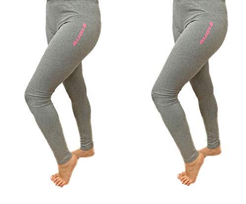 Lotto Leggings Donna in Cotone Elasticizzato, Offerta per 1 E 2 Pezzi, Fitness Yoga Palestra Leggings Sportivo Leggings Donna (Offerta Due Pezzi Grigio Melange, L) - Home Shopping Italia 