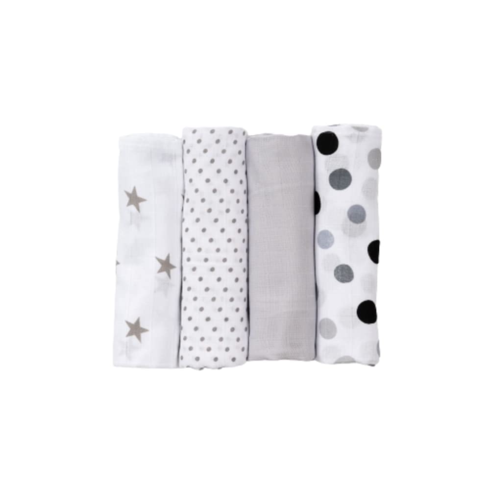 3 quadrati garza Mussole in cotone neonato e neonata varie misure - Home Shopping Italia 