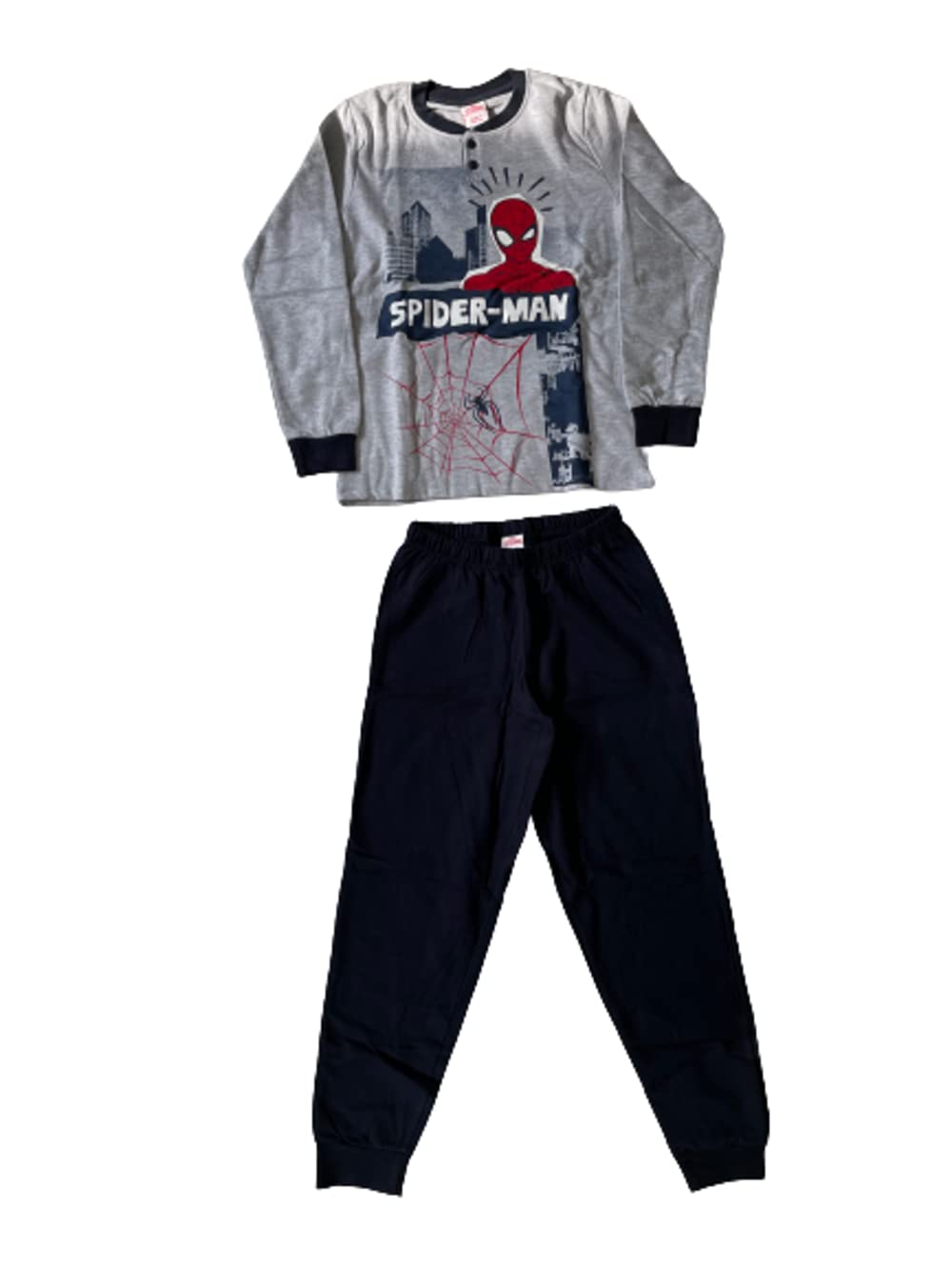 Sabor Pigiama da Bambino Lungo Due Pezzi in Cotone Felpato Varie Taglie Colori e Modelli - Uomo Ragno - Home Shopping Italia 