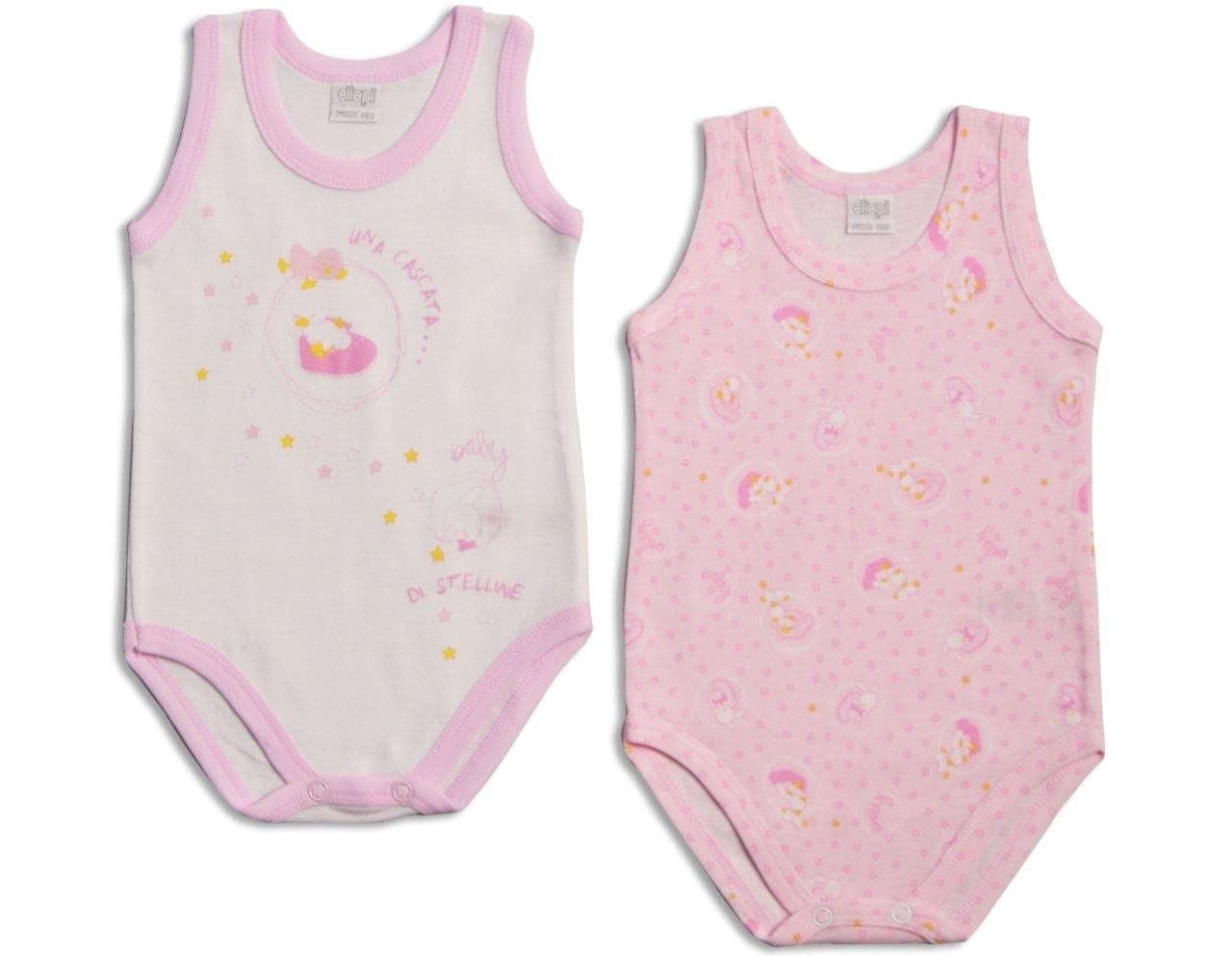 6 body da neonato neonata rosa celeste spalla larga mezza manica caldo cotone o cotone - Home Shopping Italia 