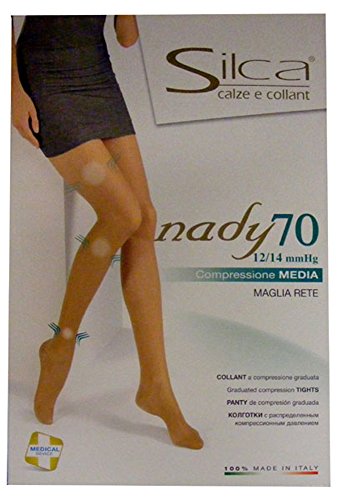 Silca CALZE COLLANT NADY 70 DEN PREVIENE GONFIORI 12/14 MMHG (3, playa) - Home Shopping Italia 