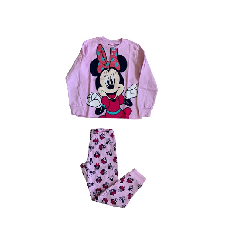 Sabor Pigiama da Bambina Lungo a Due Pezzi in Caldo Cotone Varie Taglie e Colori - Topolina - Home Shopping Italia 