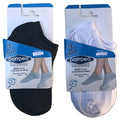 pompea. 6 paia calzini fantasmini invisibili fresco cotone,modello unisex, vari assortimenti. (39/42, 3 bianco+ 3 nero) - Home Shopping Italia 