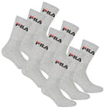 Fila 6 Paia Calzini, Spugna Calzini da tennis con logo colorato, Unisex (2x PACCO DA 3) - grigio, 39-42 (6-8 UK) - Home Shopping Italia 