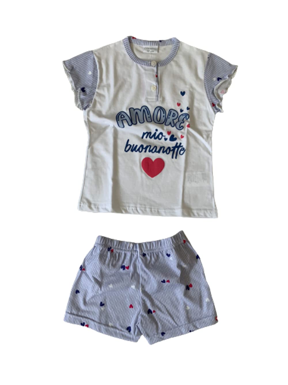 Pigiama Corto Bambina Due Pezzi Varie Taglie e Modelli - Primero - Home Shopping Italia 
