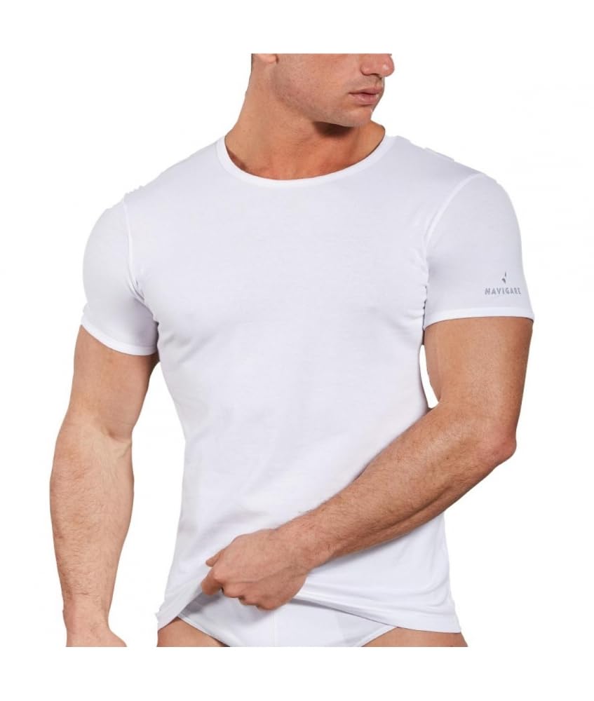 Navigare 570 (Pacco Da 3), Maglietta intima Uomo, Bianca, XL confezione da 3 - Home Shopping Italia 