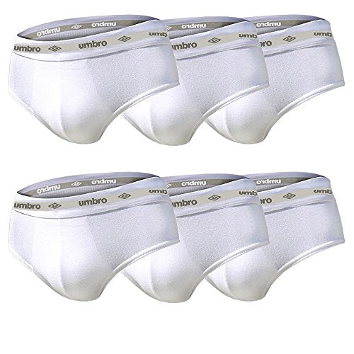 Umbro Set 6 Pezzi Slip Uomo in Cotone Elasticizzato Art. 700 (Bianco, 7/XXL) - Home Shopping Italia 
