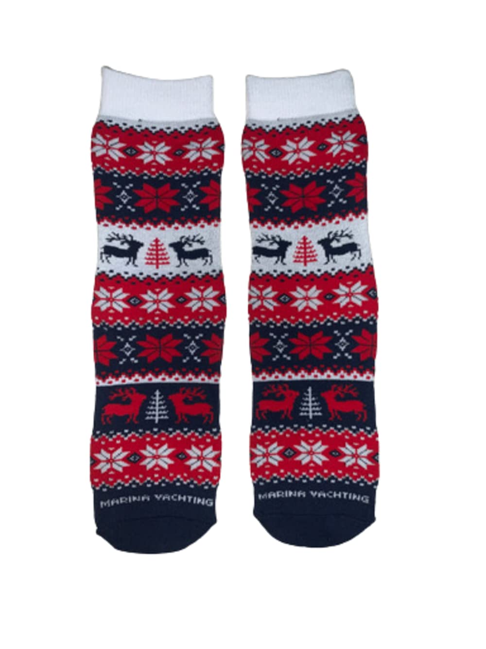 Marina Yachting 6 paia Calza corta antiscivolo uomo o donna in taglia unica tema natalizio caldo cotone - Home Shopping Italia 