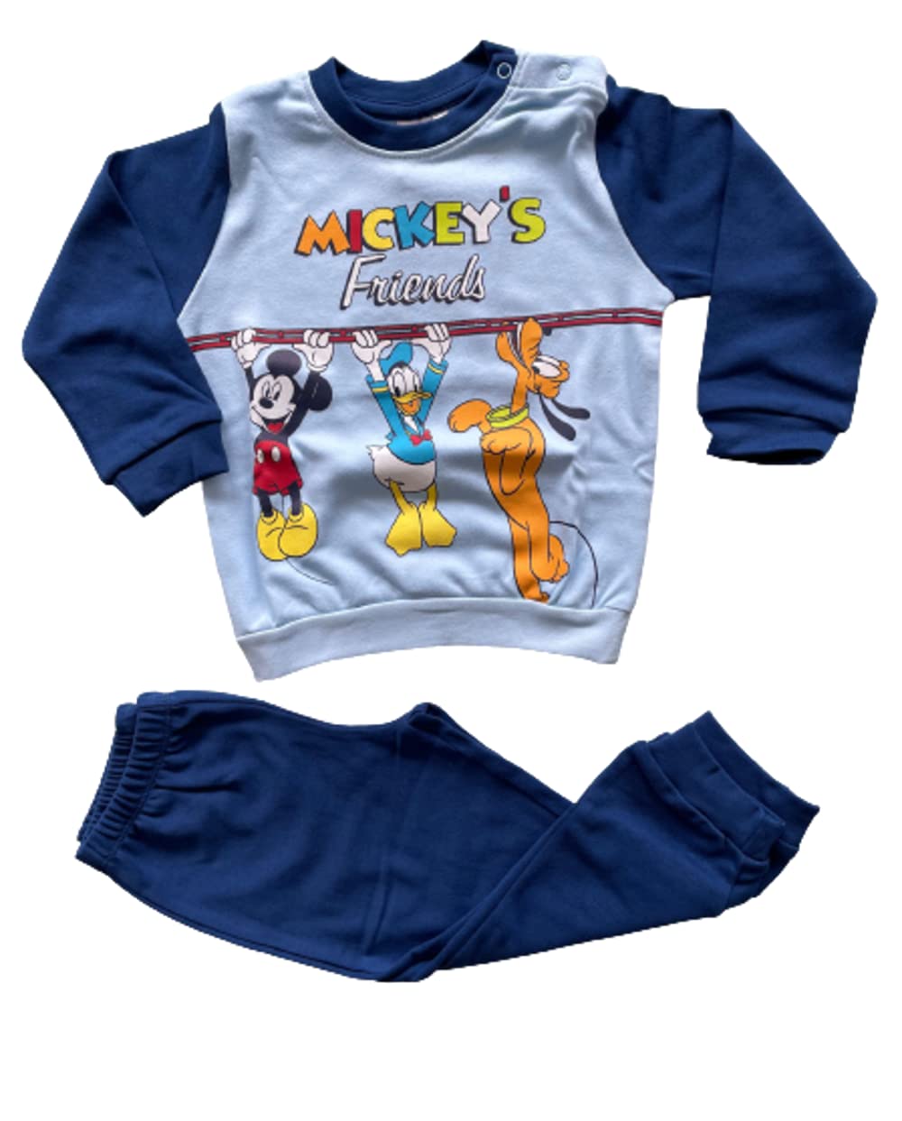 Pigiama neonato invernale lungo due pezzi varie taglie e modelli - Topolino - Home Shopping Italia 