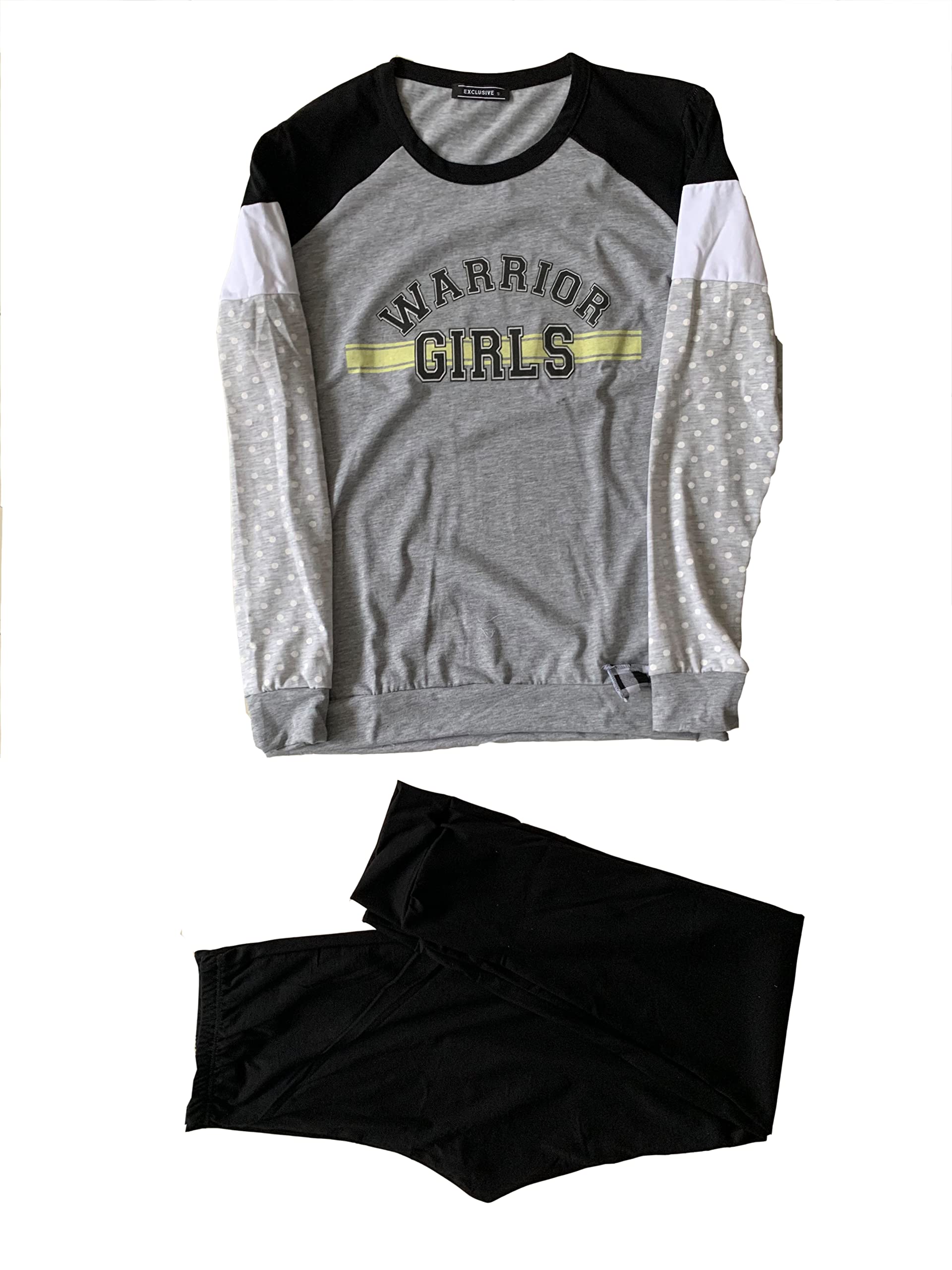 Generic Pigiama da donna lungo in cotone due pezzi vari modelli e taglie rosa grigio - Exclusive - Home Shopping Italia 