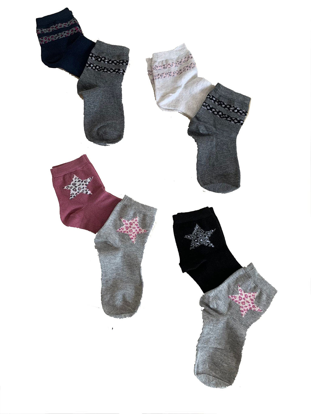 6 Paia di Calzini in Caldo Cotone da Bambina Vari Modelli e Taglie - Home Shopping Italia 