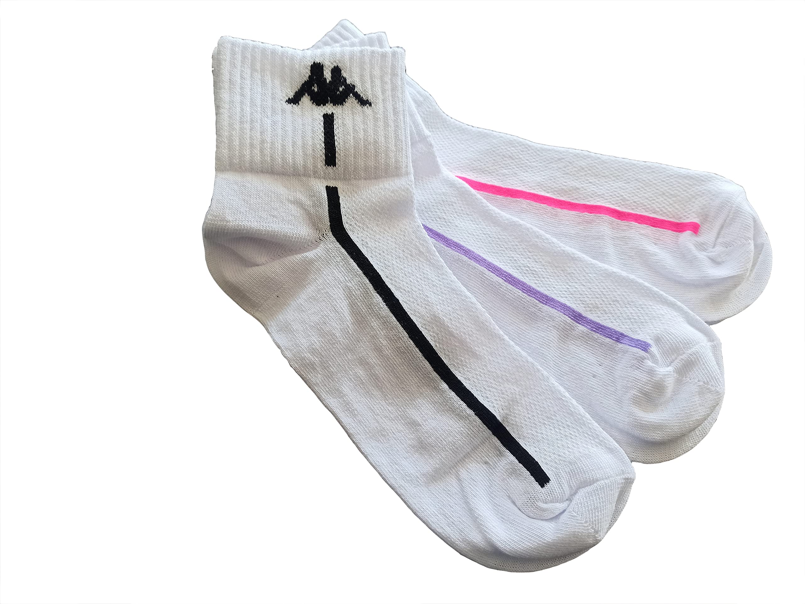 6 paia calza corta unisex alla caviglia in cotone e spugna alla caviglia varie taglie e colori Art. K902 / K907 - Kappa - Home Shopping Italia 