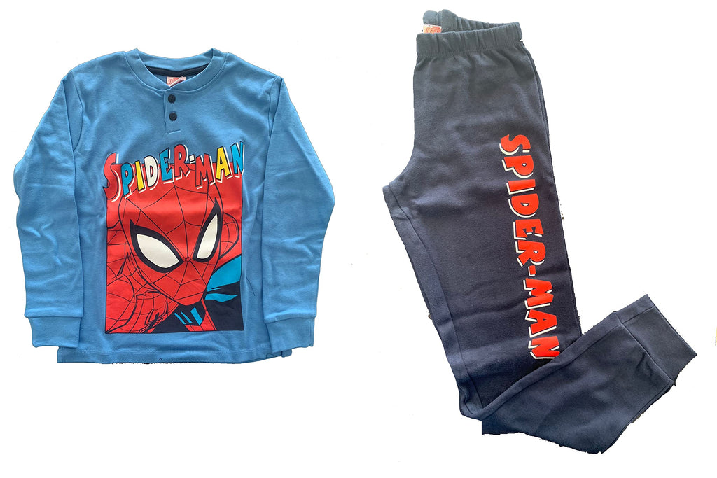 Sabor Pigiama da Bambino in Caldo Cotone Lungo a Due Pezzi - Uomo Ragno - Home Shopping Italia 